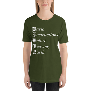 B.I.B.L.E. short sleeve unisex T-shirt