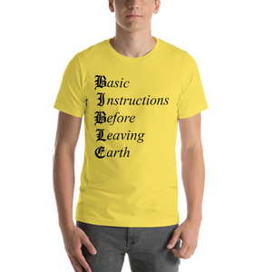B.I.B.L.E.  short sleeve unisex T-shirt