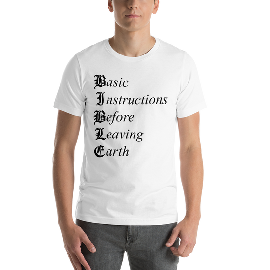 B.I.B.L.E.  short sleeve unisex T-shirt